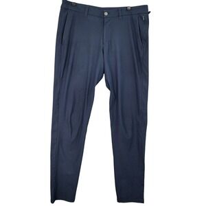 Lululemon‎ ABC Warpstreme Classic Fit Mens Pants Navy Blue Size 34 Fits 36x33